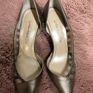 Nice pewter dressy heels